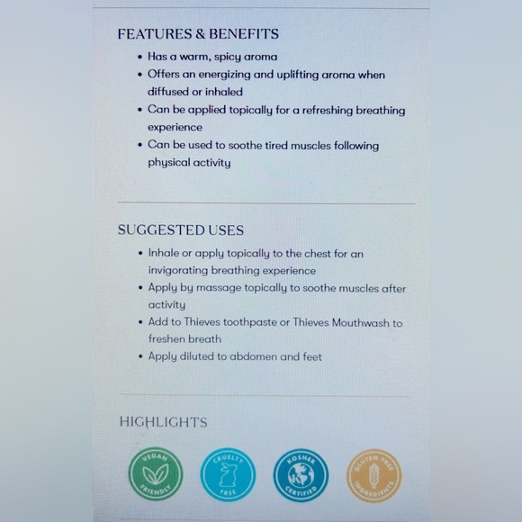 NEW Young Living‎ Nutmeg Essential Oil, 5ml bottle - Picture 4 of 6